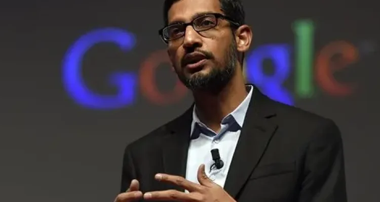 Teks Foto: Sundar Pichai Bos Google yang Low Profil. Ist
