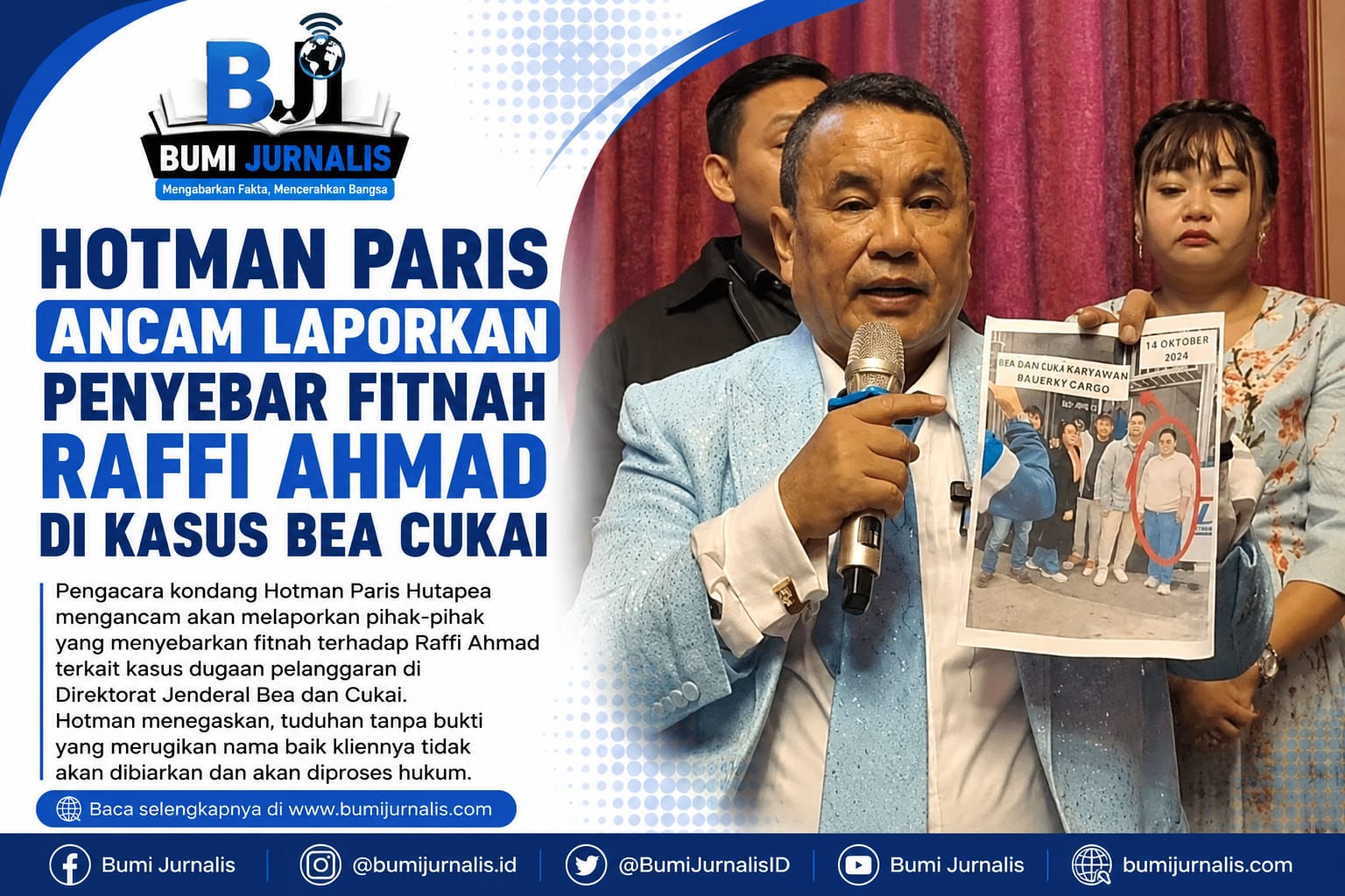 Lawan Fitnah ke Raffi Ahmad, Hotman Paris Siapkan Langkah Hukum