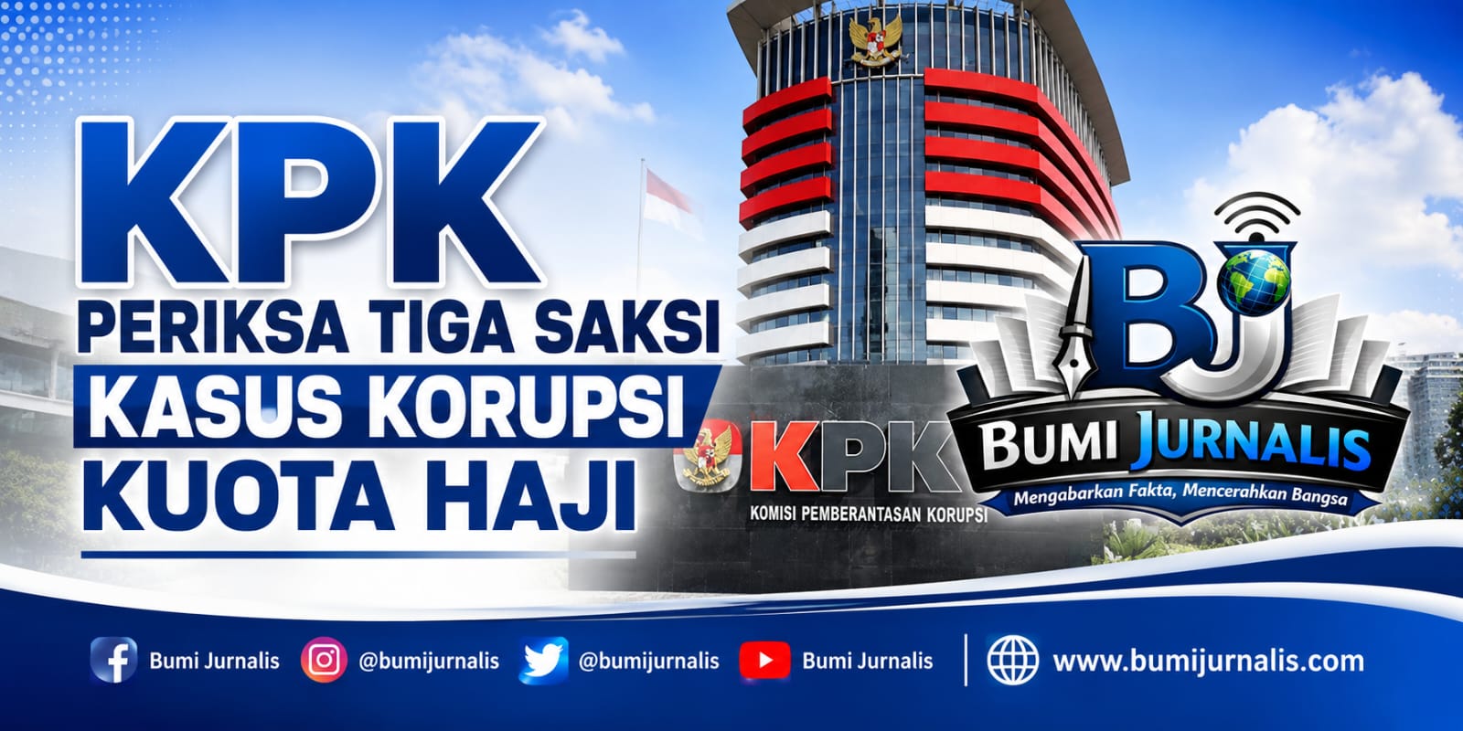 KPK Periksa Tiga Saksi Kasus Korupsi Kuota Haji