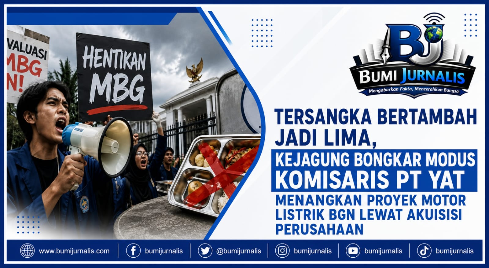 Kejagung Bongkar Modus Komisaris PT YAT Menangkan Proyek Motor Listrik BGN Lewat Akuisisi Perusahaan