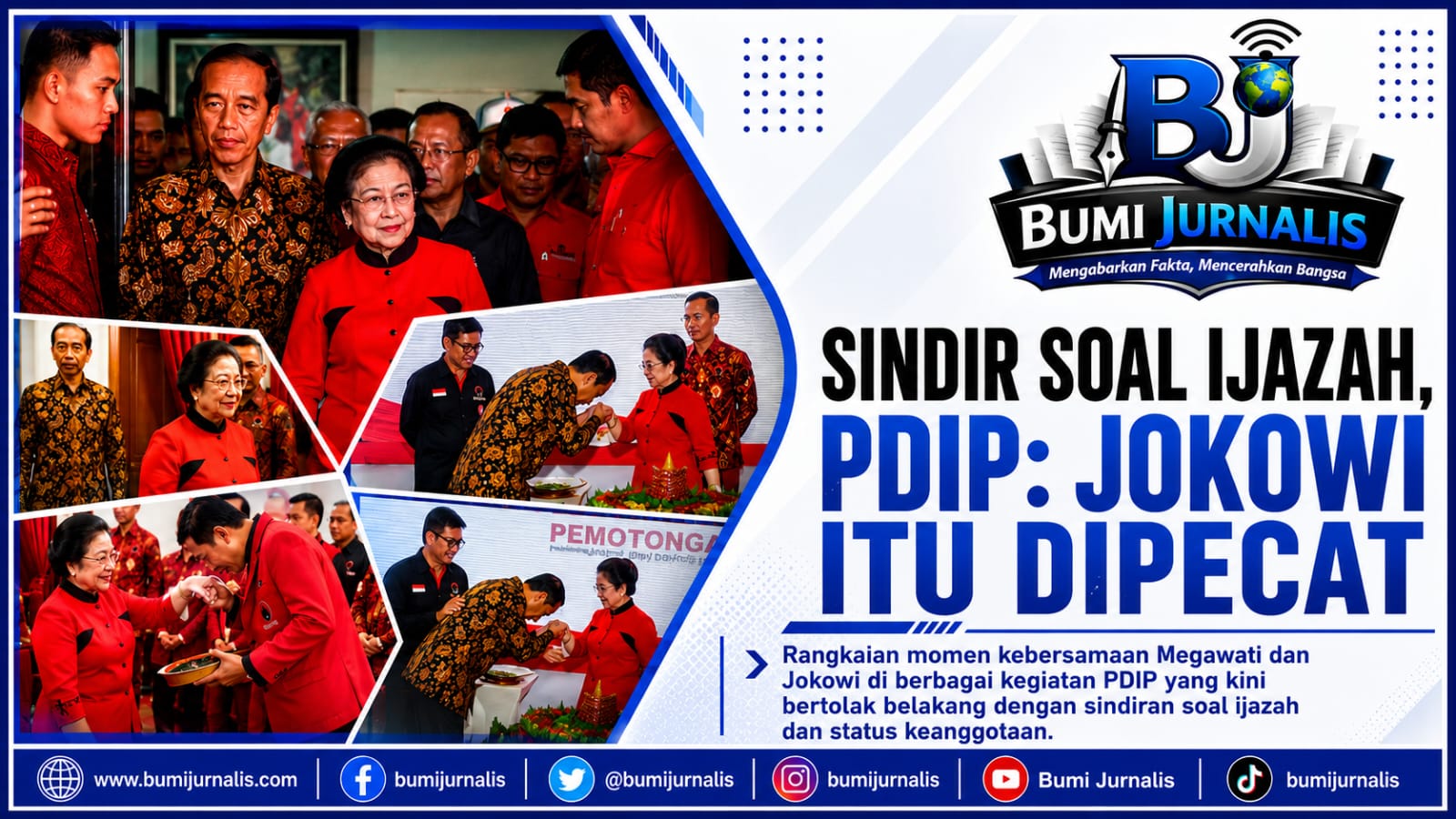 Sindir Soal Ijazah, PDIP: Jokowi Itu Dipecat