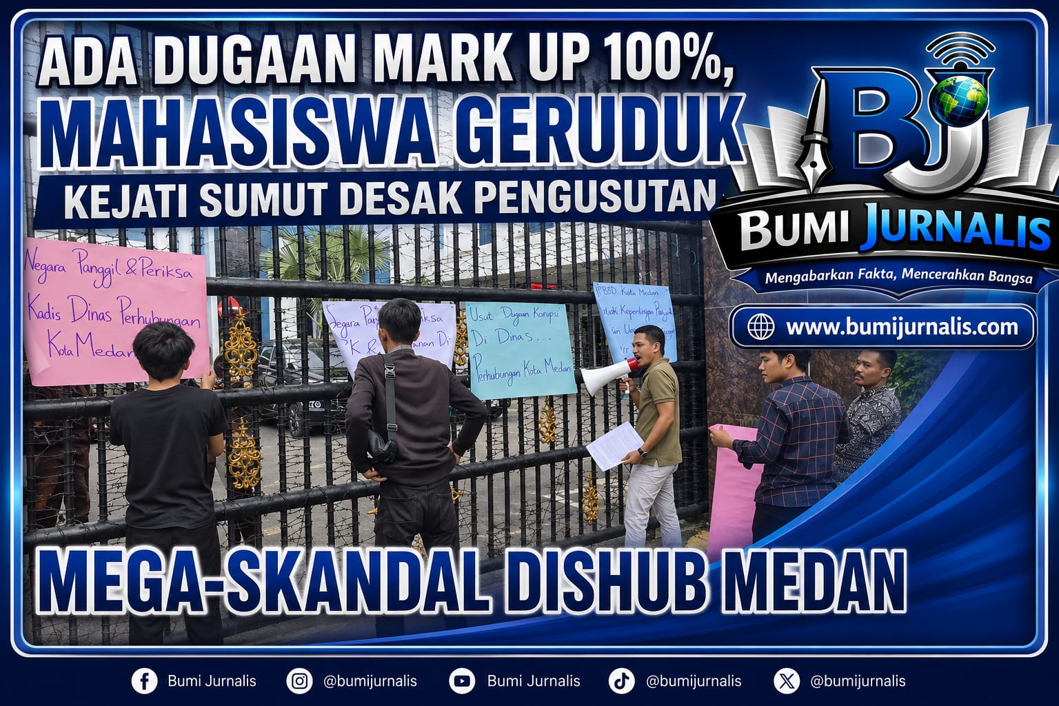 Dugaan Mark Up 100%, Mega-Skandal Dishub Medan Mencuat
