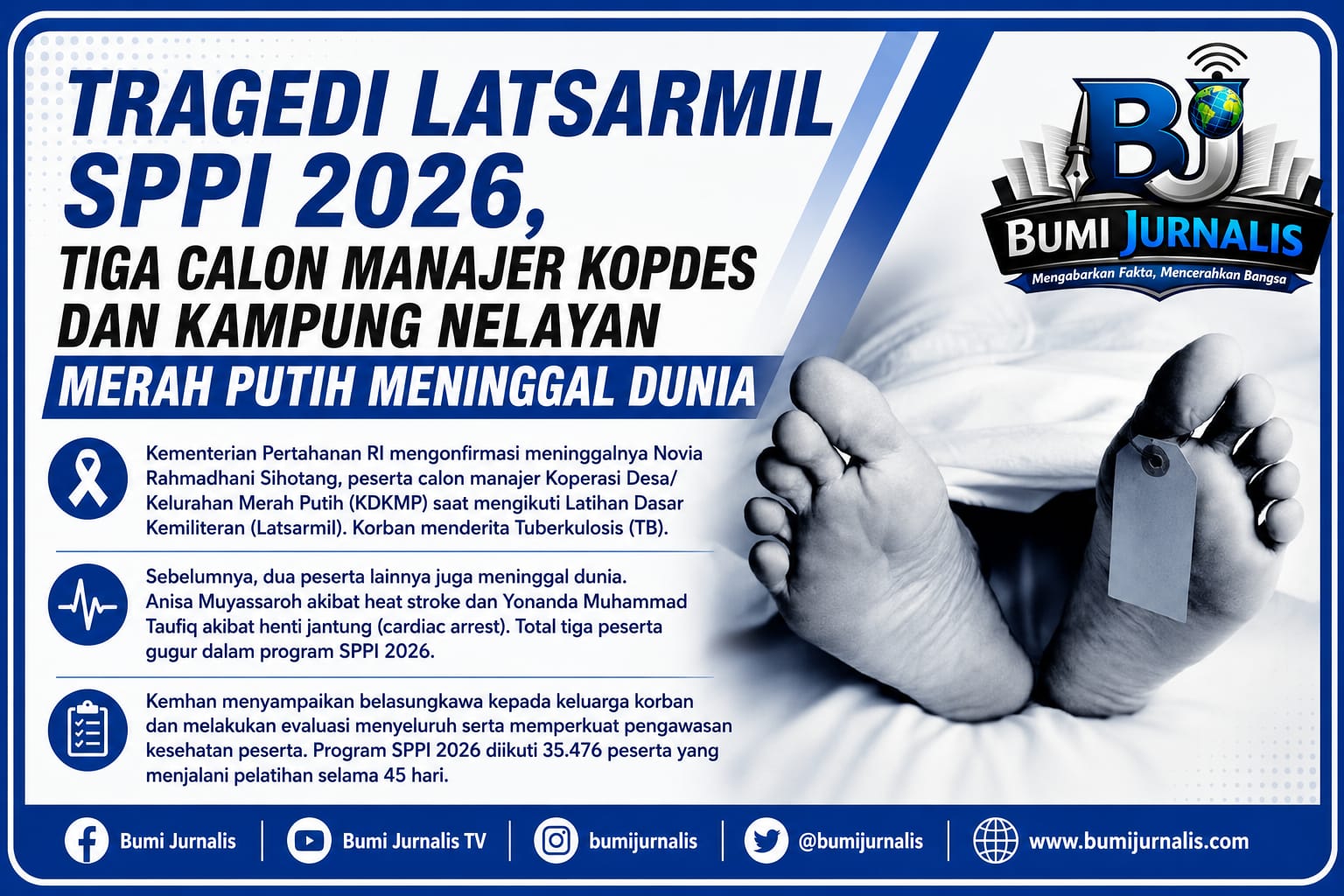 Tragedi Latsarmil SPPI 2026, Tiga Calon Manajer Meninggal Dunia