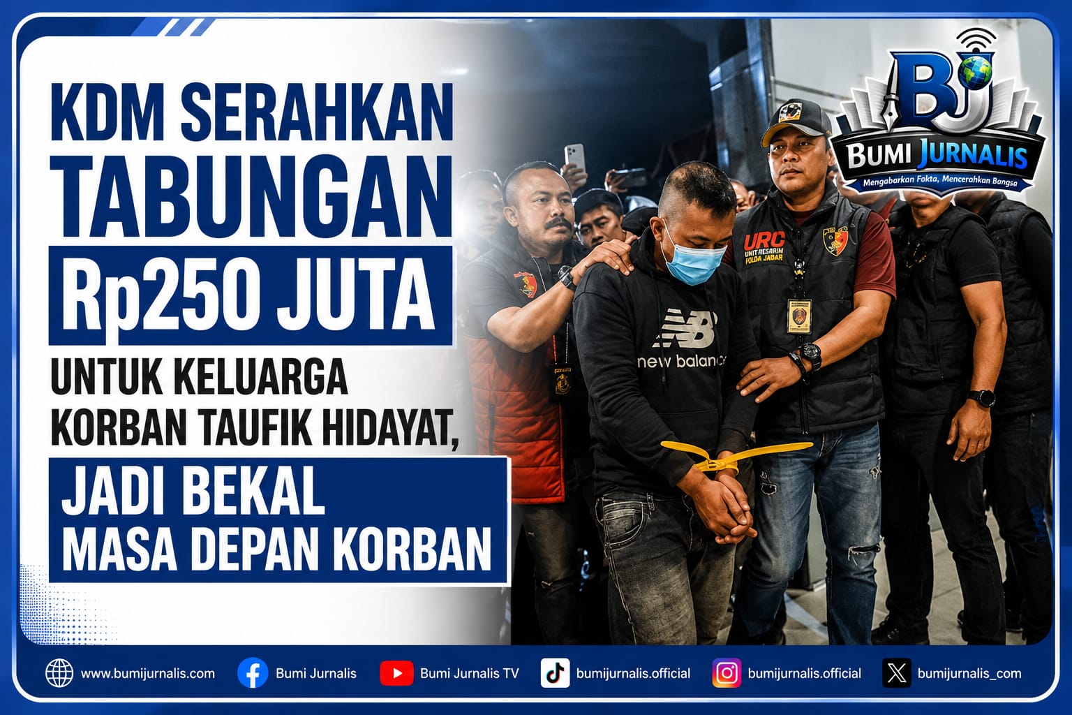 Sayembara KDM,Rp250 Juta untuk Keluarga Korban Taufik Hidayat