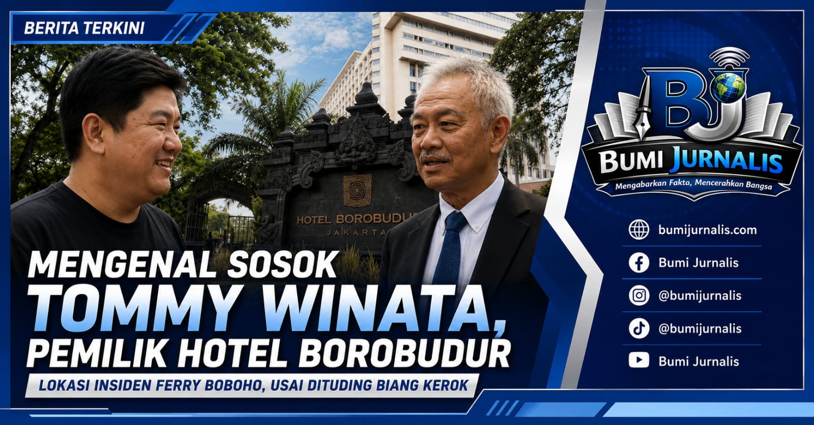 Mengenal Sosok Tommy Winata, Pemilik Hotel Borobudur Lokasi Insiden Ferry Boboho, Usai Dituding Biang Kerok
